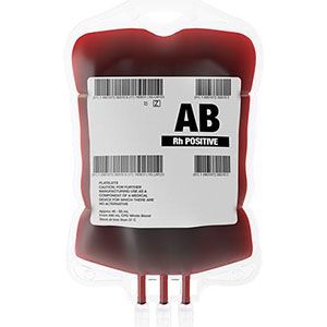 blood bag label